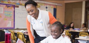 John Whistler Elementary School Chicago Principal student smiling