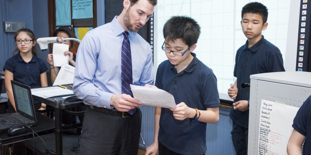 principal helps student
