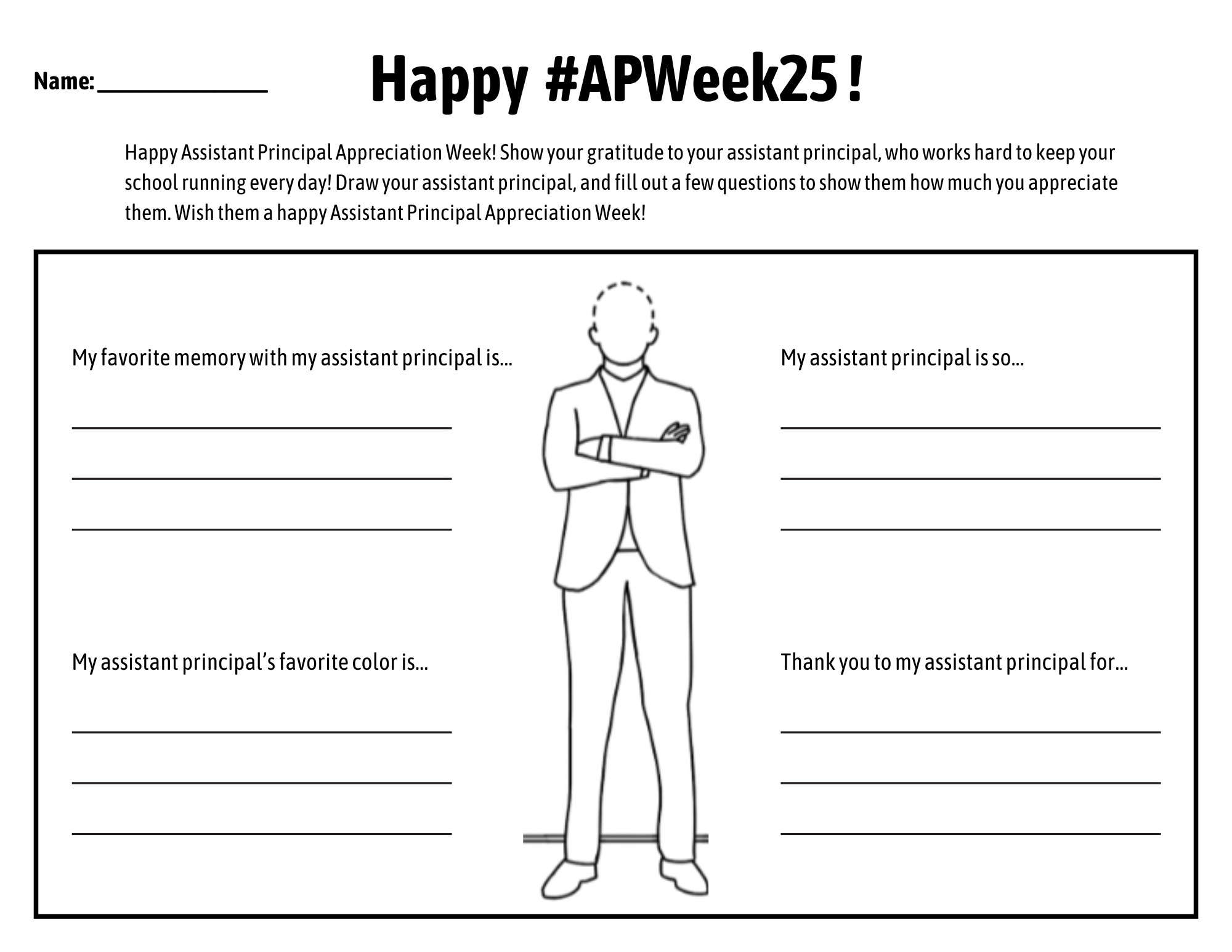 AP Appreciation Week Coloring Page 2