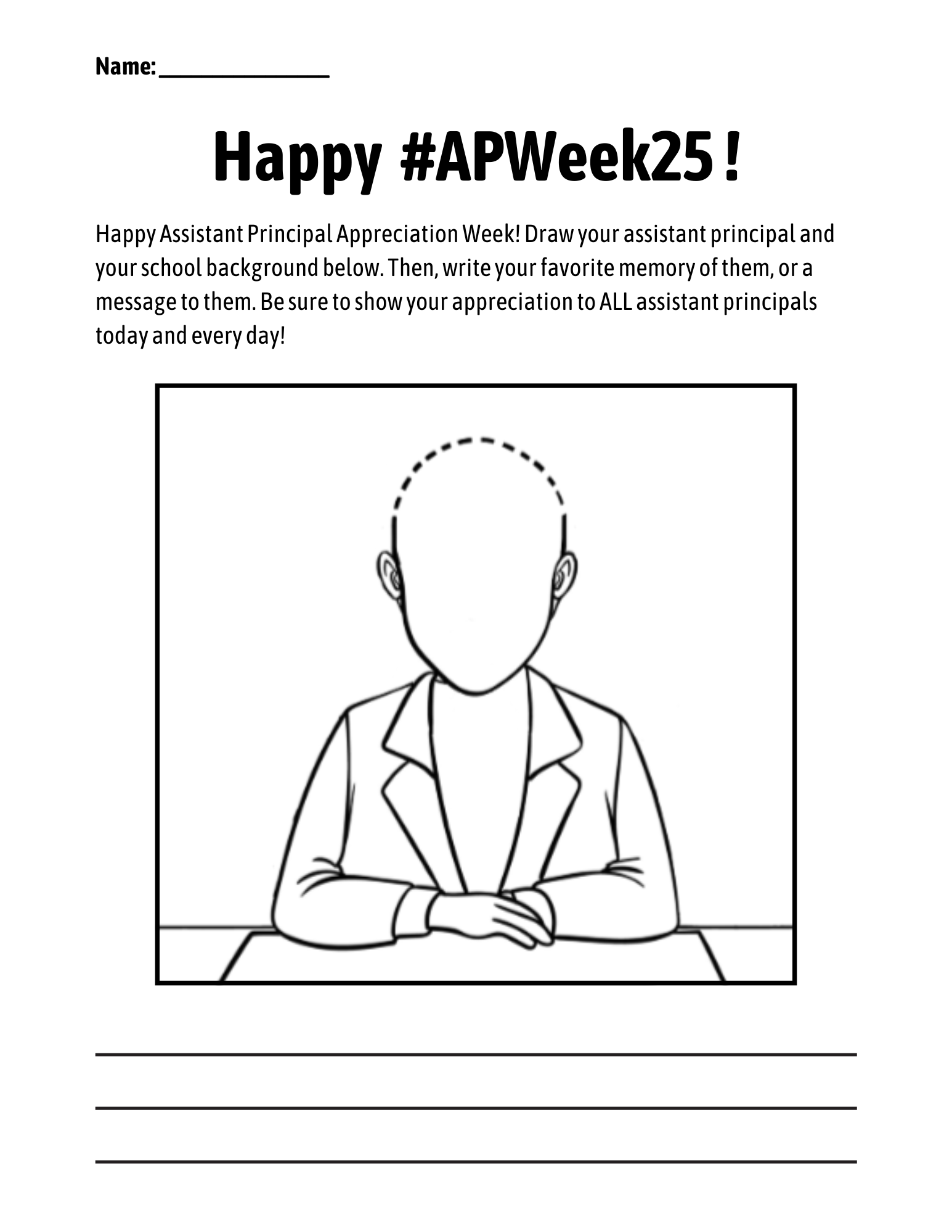 AP Appreciation Week Coloring Page 3