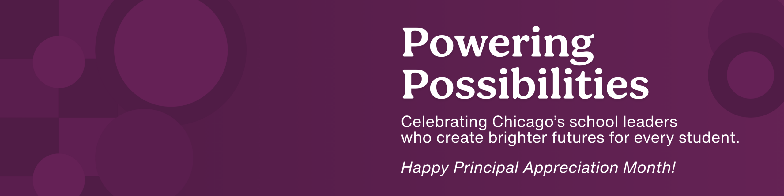 Principals shape tomorrow. Happy principal appreciation month. #PrincipalPrideChi